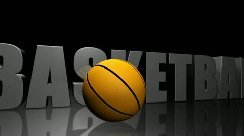 Basketball text animation Stock-Footage 12268861