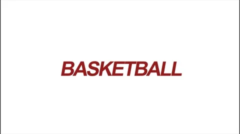 Basketball Text Stinger 스톡 동영상 66112732