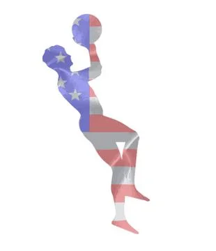 Basketball Throw Stock Illustration
