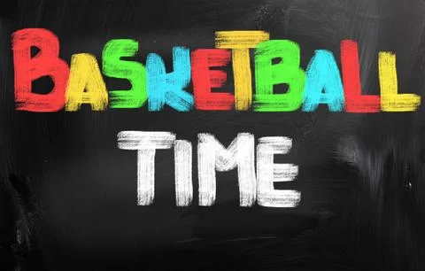 Basketball time concept Stock Illustration