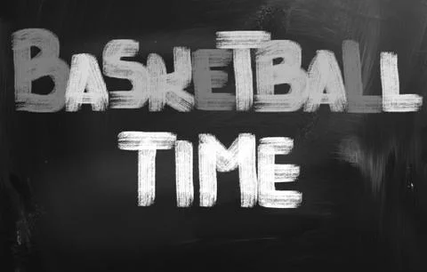 Basketball time concept Stock Illustration