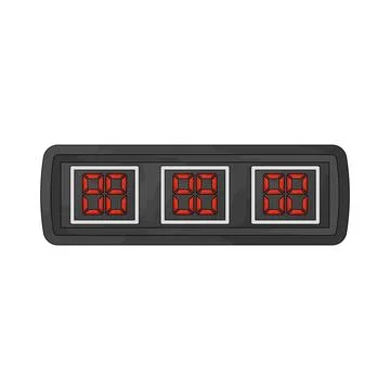 Basketball timer illustration Stock Illustration