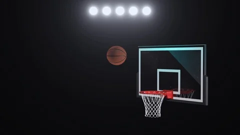 Basketball training workout 3d rendering Stock Footage 119528389