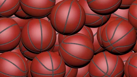 Basketball Transition with transparent (alpha) background Stock Footage 252049741