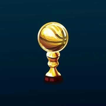 Basketball Trophy Stock Illustration