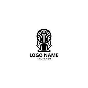 Basketball trophy logo design vector Illustrazione stock