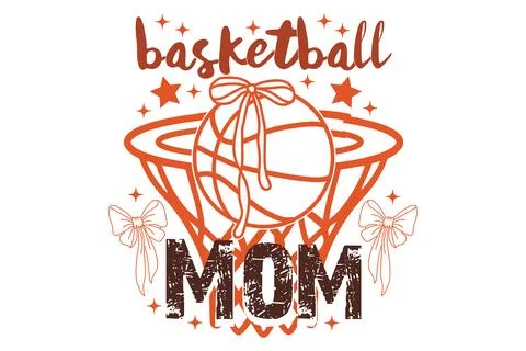 Basketball Typography Design Stock Illustration