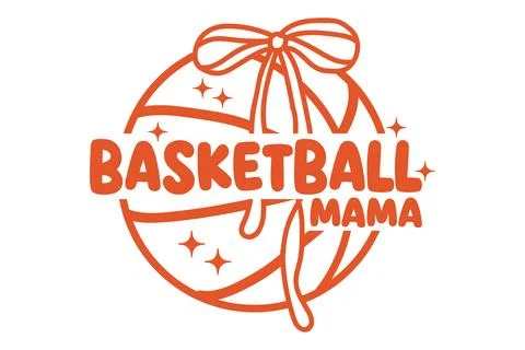 Basketball Typography Design Stock Illustration