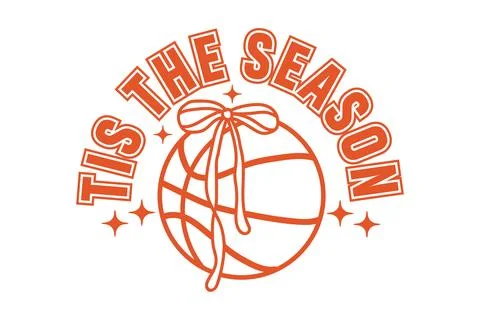 Basketball Typography Design Stock Illustration