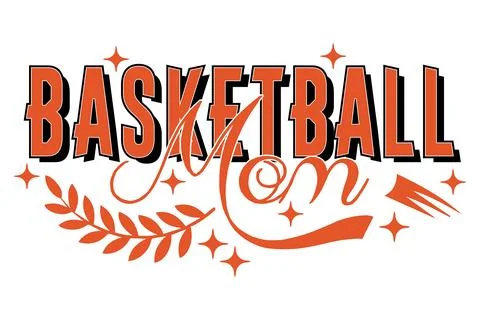 Basketball Typography Design Stock Illustration