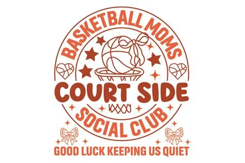 Basketball Typography Design Stock Illustration