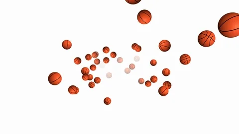 Basketball V3 - seamless looping, alpha channels and 4K Stock Footage 88453396