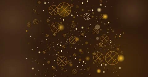 Basketball vector HD background game. Basket dots ball element activity. Stock Stock Illustration