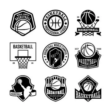 Basketball Vector Icons Stock Illustration