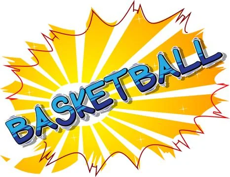 Basketball - Vector illustrated comic book style phrase. Stock Illustration