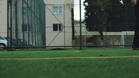 Basketball walking back Stock Footage 76484959