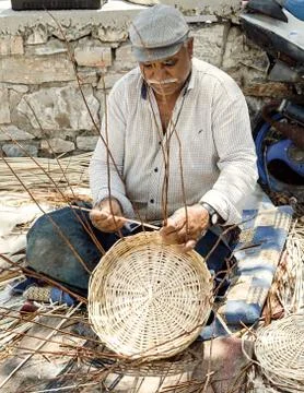 Basketmaking. Editorial Stock Photos