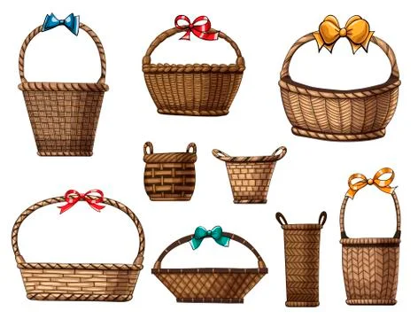 Baskets Stock Illustration