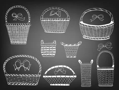 Baskets Stock Illustration