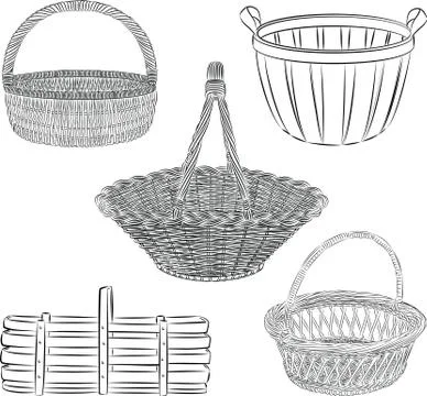 Baskets 스톡 일러스트