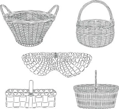 Baskets Stock Illustration