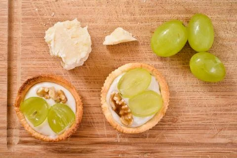 Baskets with parmesan cream 写真素材