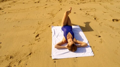 Basking in the sun Video stock 107131397