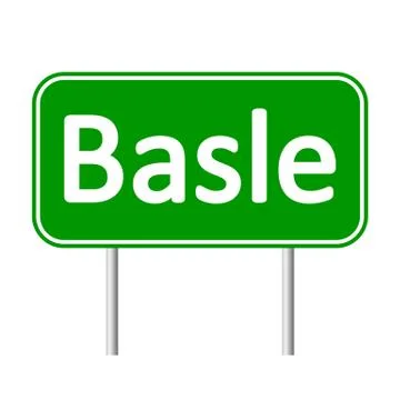 Basle road sign. Stock Illustration