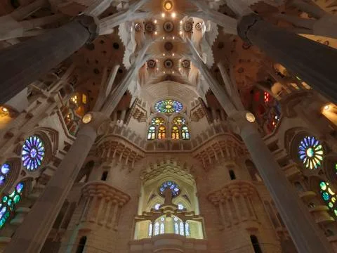 Baslica i Temple Expiatori de la Sagrada Famlia Stock Photos
