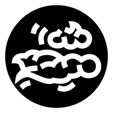 Basmala arabic calligraphy black circle islamic art symbol Stock Illustration