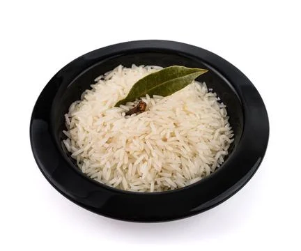 Basmati rice in a dish Stock Photos