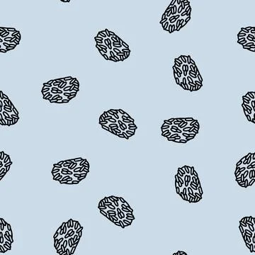 Basmati rice line seamless pattern Illustrazione stock