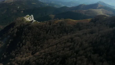Basque Country landscape, Udalaitz 스톡 동영상 152071125