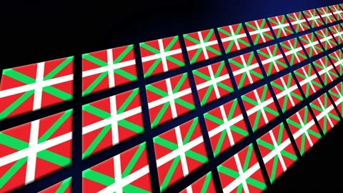Basque Flag Animated Background 3d Animation Stock Footage 229052153