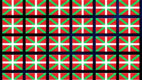Basque Flag Animated Background 3d Animation Stock Footage 229058893
