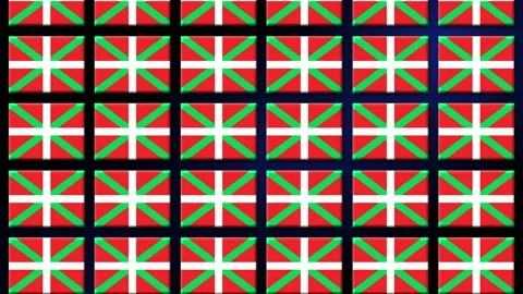 Basque Flag Animated Background 3d Animation Stock Footage 229058937