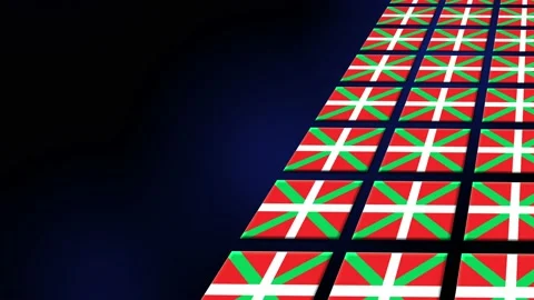 Basque Flag Animated Background 3d Animation Stock Footage 229058947