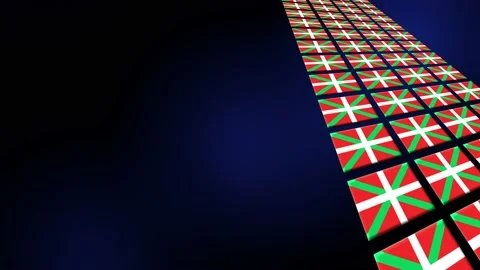 Basque Flag Animated Background 3d Animation Stock Footage 229059028