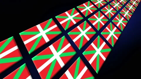 Basque Flag Animated Background 3d Animation Stock Footage 229059687