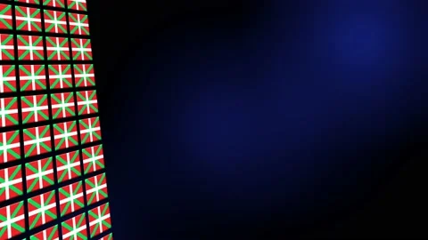 Basque Flag Animated Background 3d Animation Stock Footage 229059717