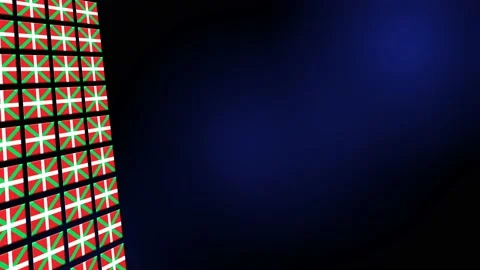 Basque Flag Animated Background 3d Animation Stock Footage 229059766