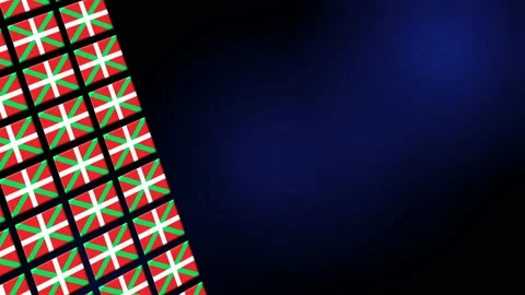 Basque Flag Animated Background 3d Animation Stock Footage 229059929