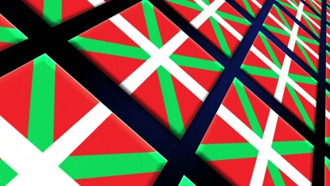 Basque Flag Animated Background 3d Animation Stock Footage 229059973
