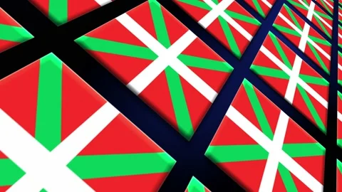 Basque Flag Animated Background 3d Animation Stock Footage 229060131
