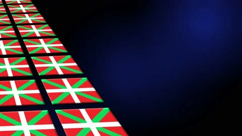 Basque Flag Animated Background 3d Animation Stock Footage 229061182