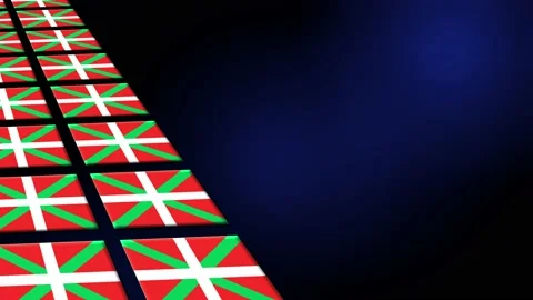 Basque Flag Animated Background 3d Animation Stock Footage 229061252