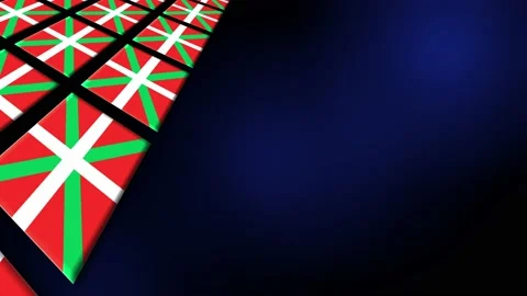 Basque Flag Animated Background 3d Animation Stock Footage 229062565