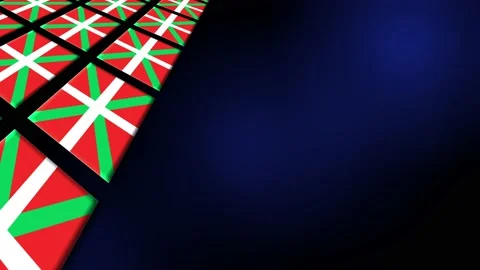Basque Flag Animated Background 3d Animation Stock Footage 229062618