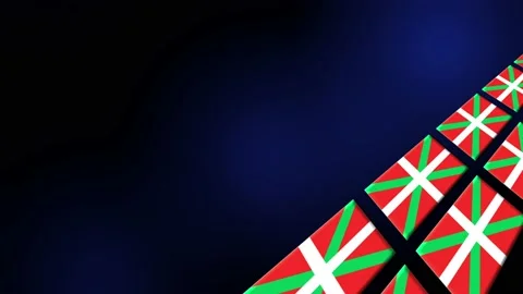 Basque Flag Animated Background 3d Animation Stock Footage 229063016