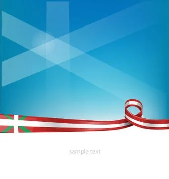 Basque ribbon flag Stock Illustration